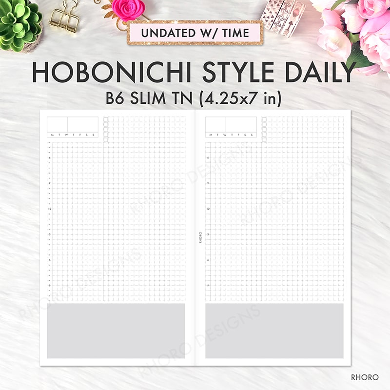 B6 Slim Printable Weekly Inserts B6 Slim Printable Inserts B6 Slim Inserts B6 Slim Printable B6 Slim Weekly Inserts Travelers Notebook