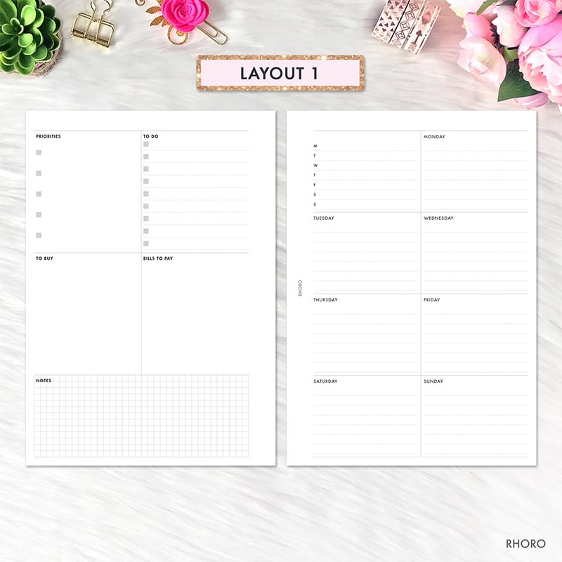 HP B6,Personal Planner Dashboard for ring Planners A Quiet Afternoon Planner Dashboard TNs / Foxy Fix Scrapbooking Journals A5