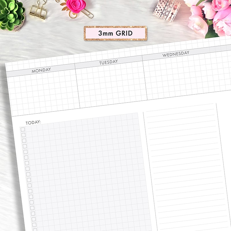 Personal Wide Weekly Insert, Personal Wide Inserts, Personal Wide