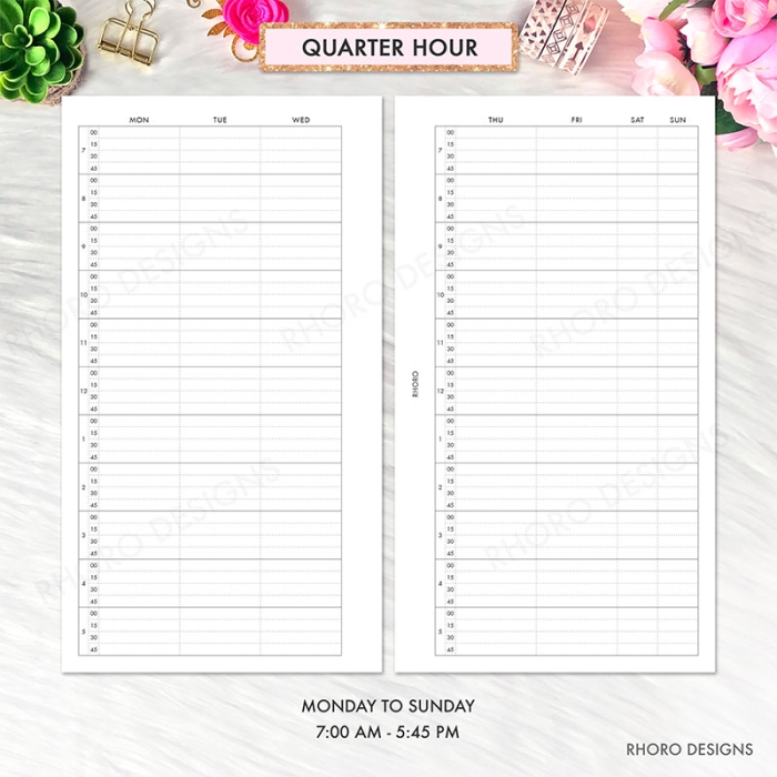 Weekly Appointment Tracker Personal Ring / TN Planner Inserts Printable - Image 2
